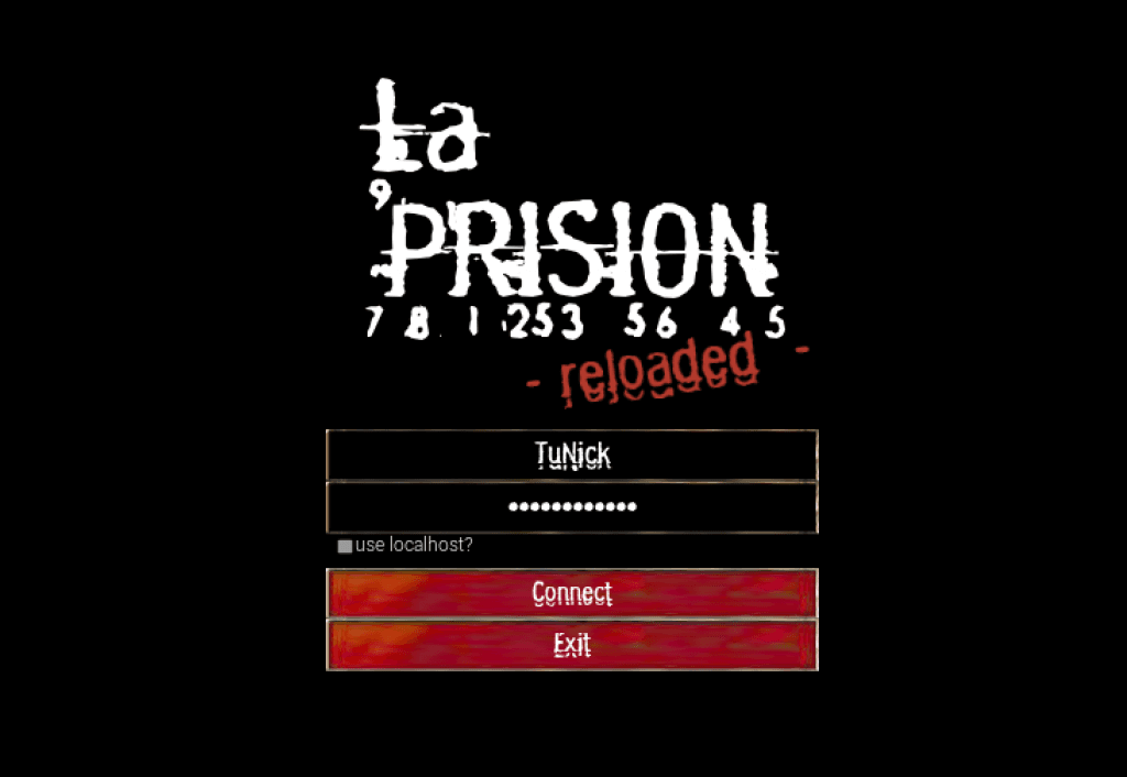 User and password for the test
