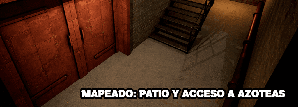 Mapping: Courtyard and roof access.